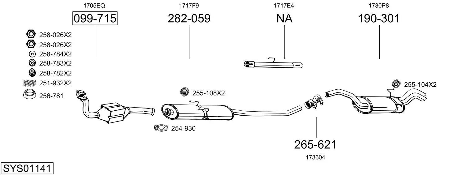Изпускателна система BOSAL               