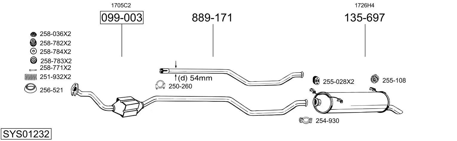 Изпускателна система BOSAL               