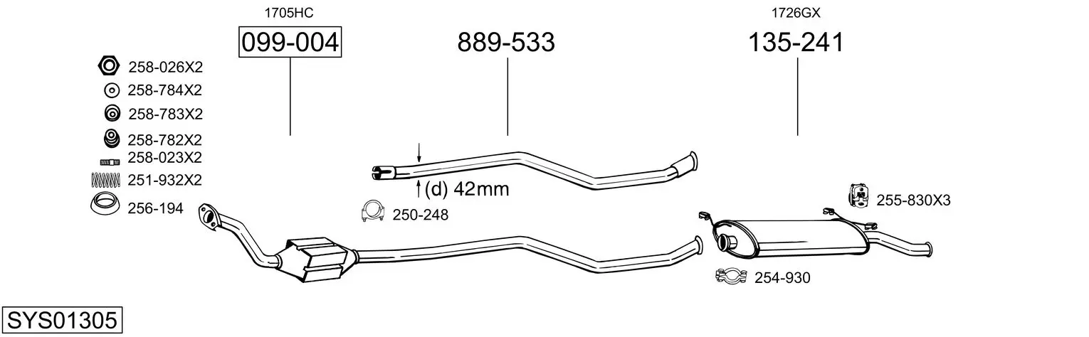Изпускателна система BOSAL               