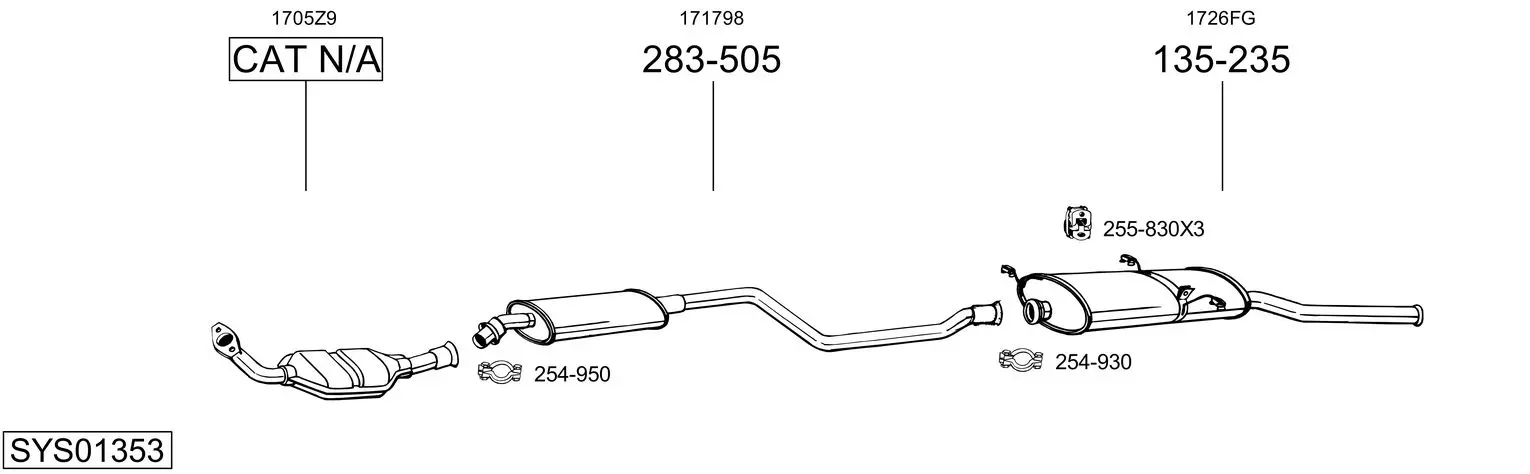 Изпускателна система BOSAL               