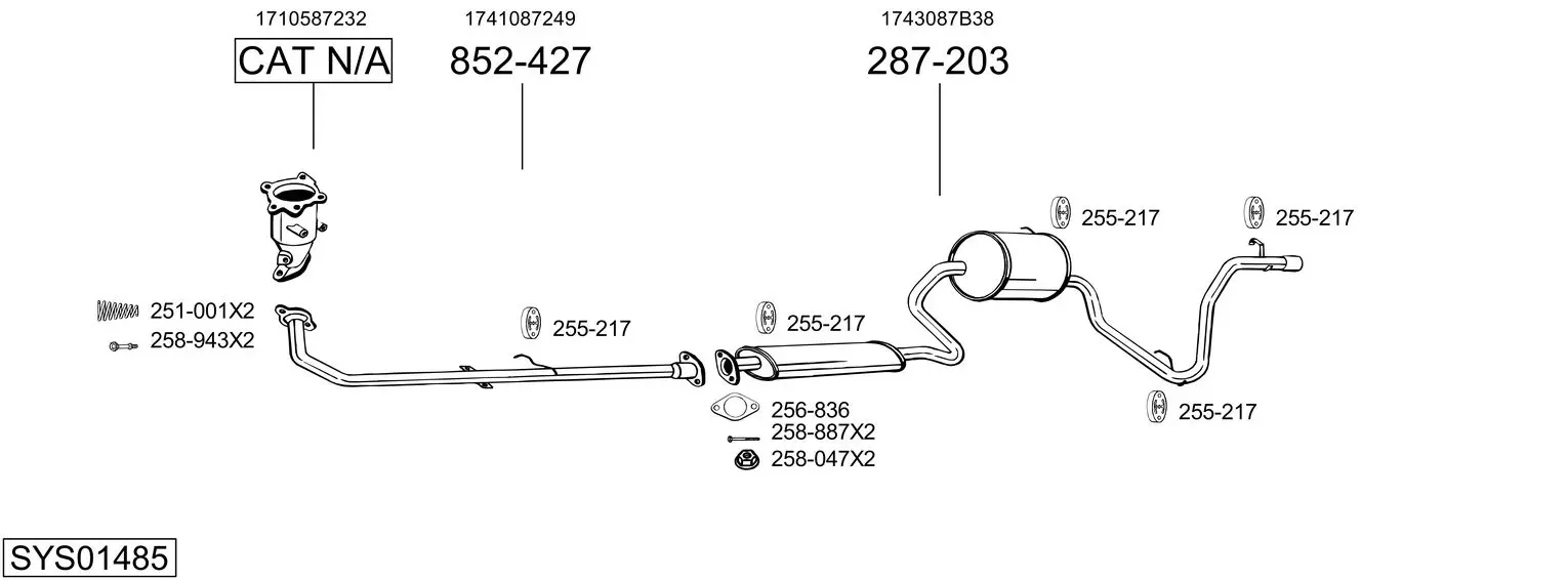 Изпускателна система BOSAL               