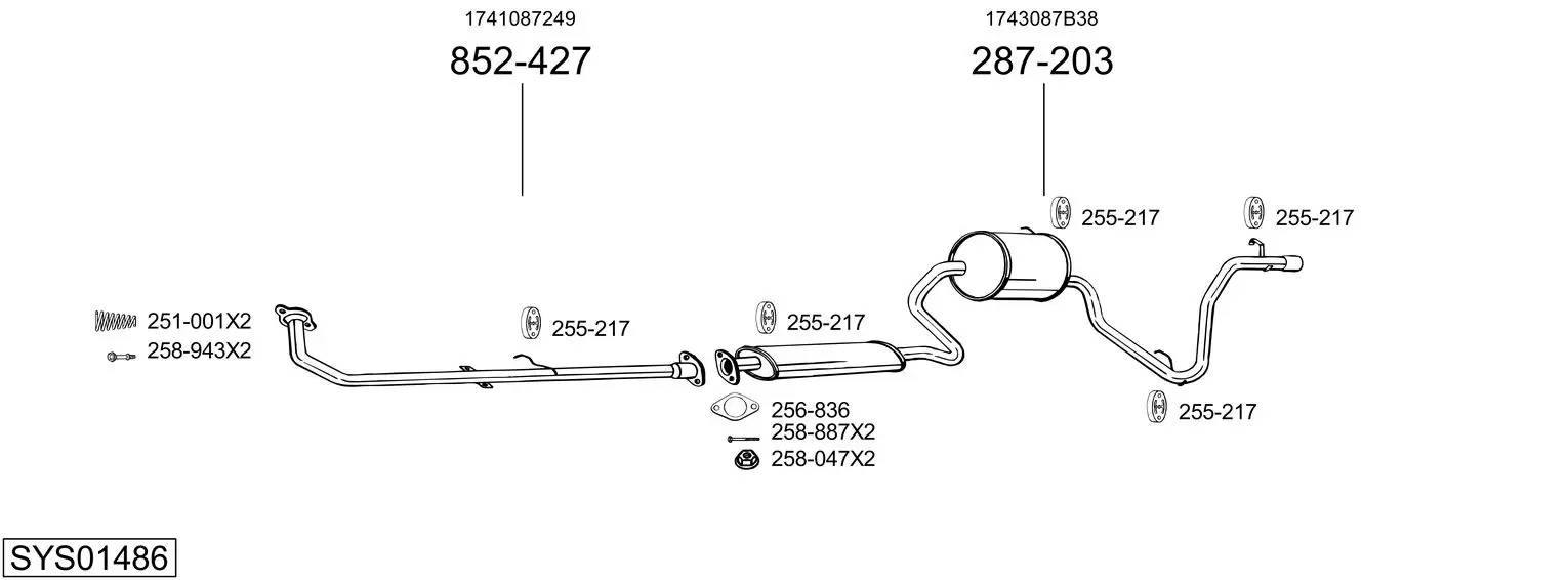 Изпускателна система BOSAL               