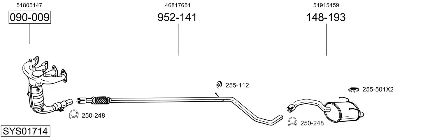 Изпускателна система BOSAL               