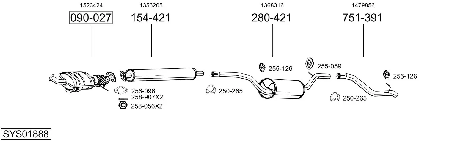 Изпускателна система BOSAL               