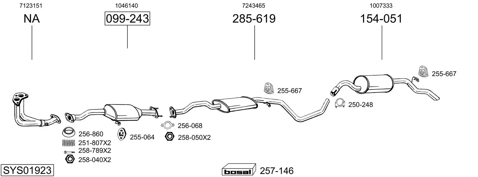 Изпускателна система BOSAL               