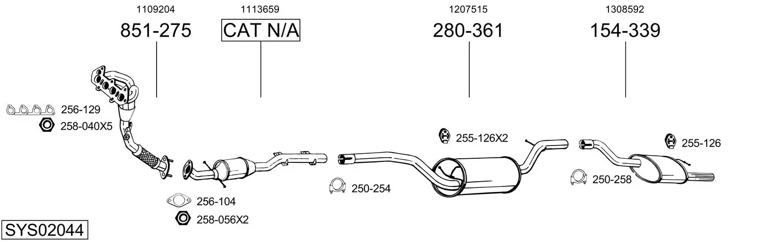 Изпускателна система BOSAL               