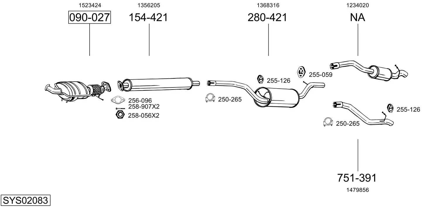Изпускателна система BOSAL               