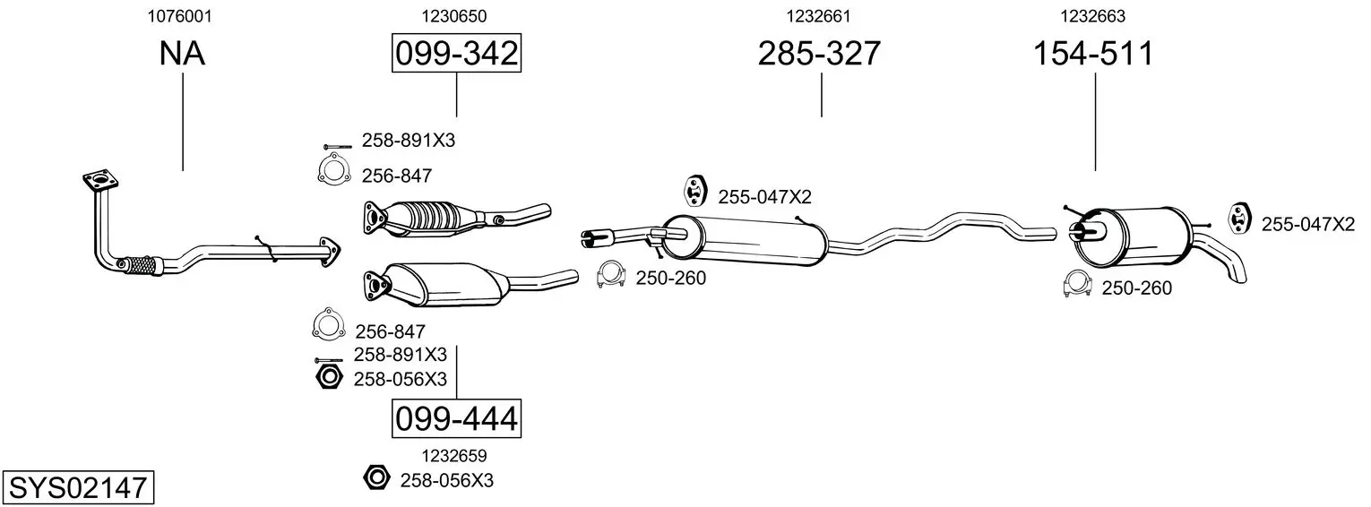 Изпускателна система BOSAL               