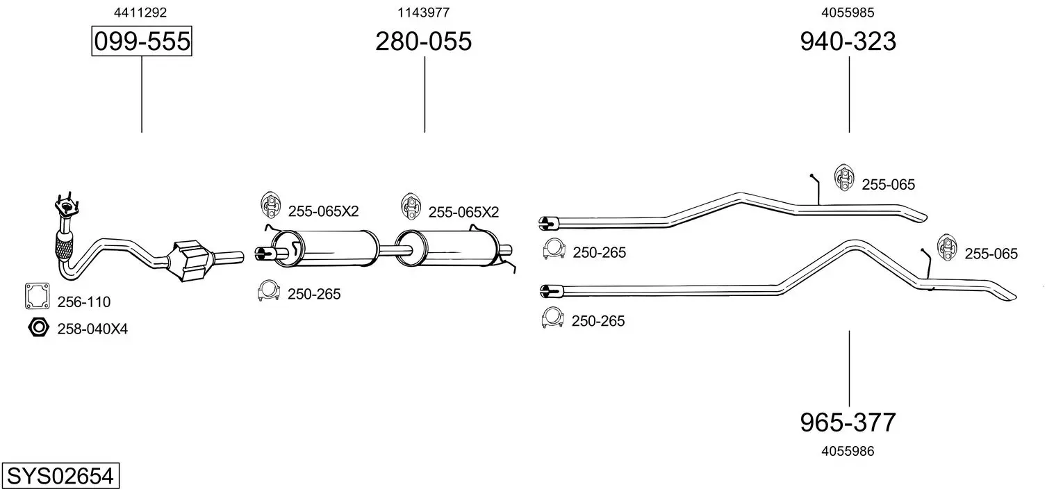 Изпускателна система BOSAL               