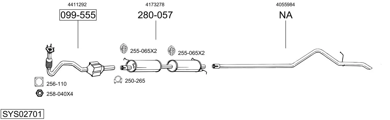 Изпускателна система BOSAL               