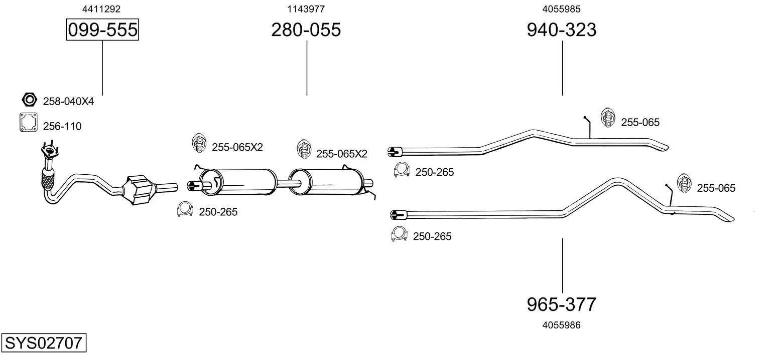 Изпускателна система BOSAL               