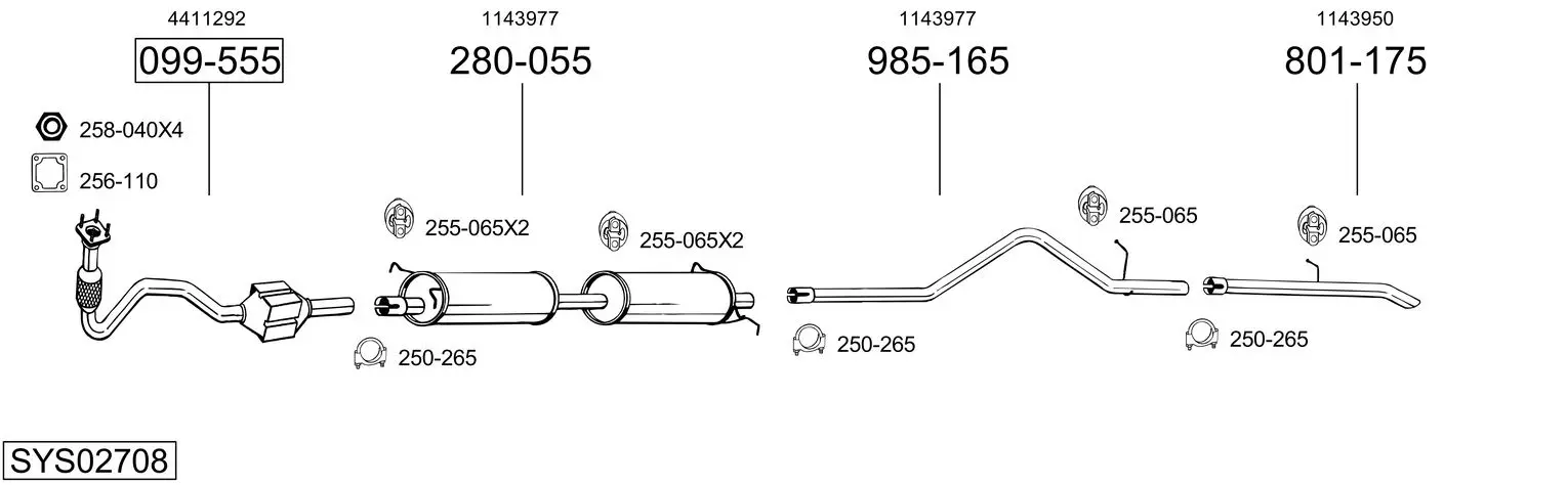 Изпускателна система BOSAL               
