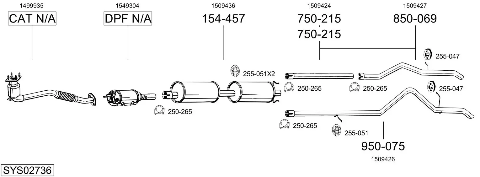 Изпускателна система BOSAL               