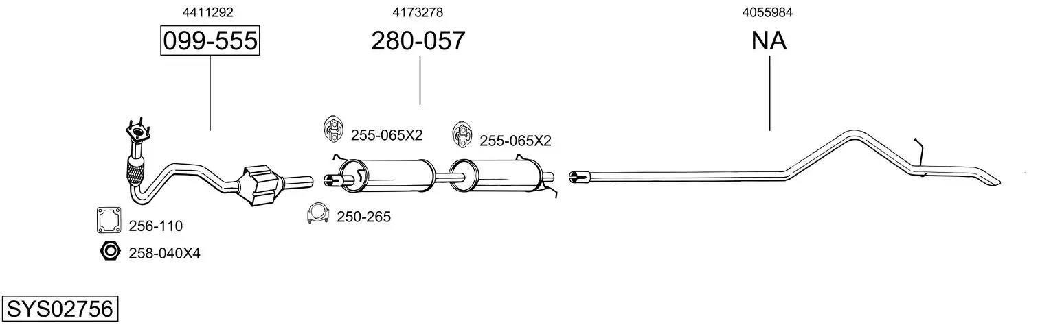 Изпускателна система BOSAL               