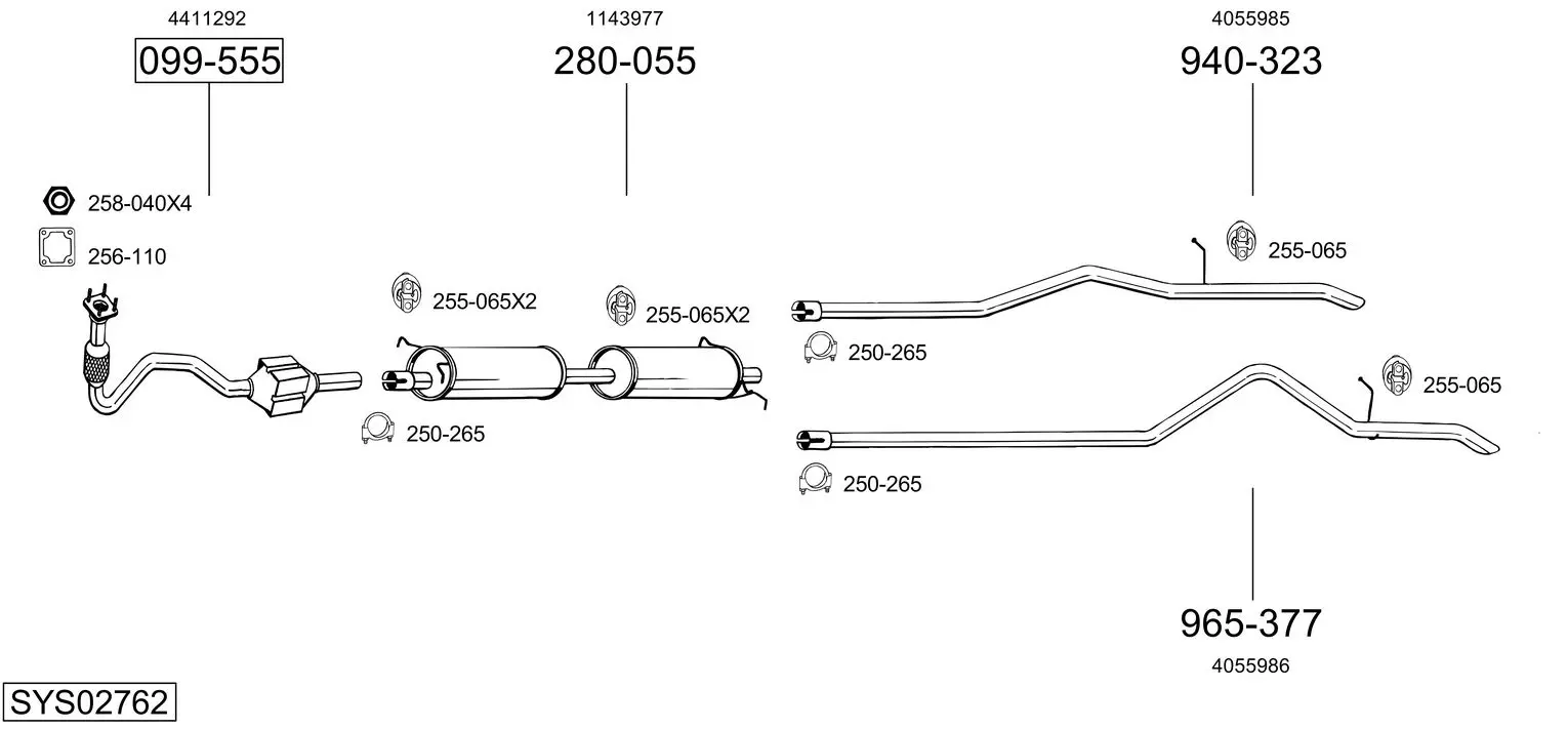 Изпускателна система BOSAL               