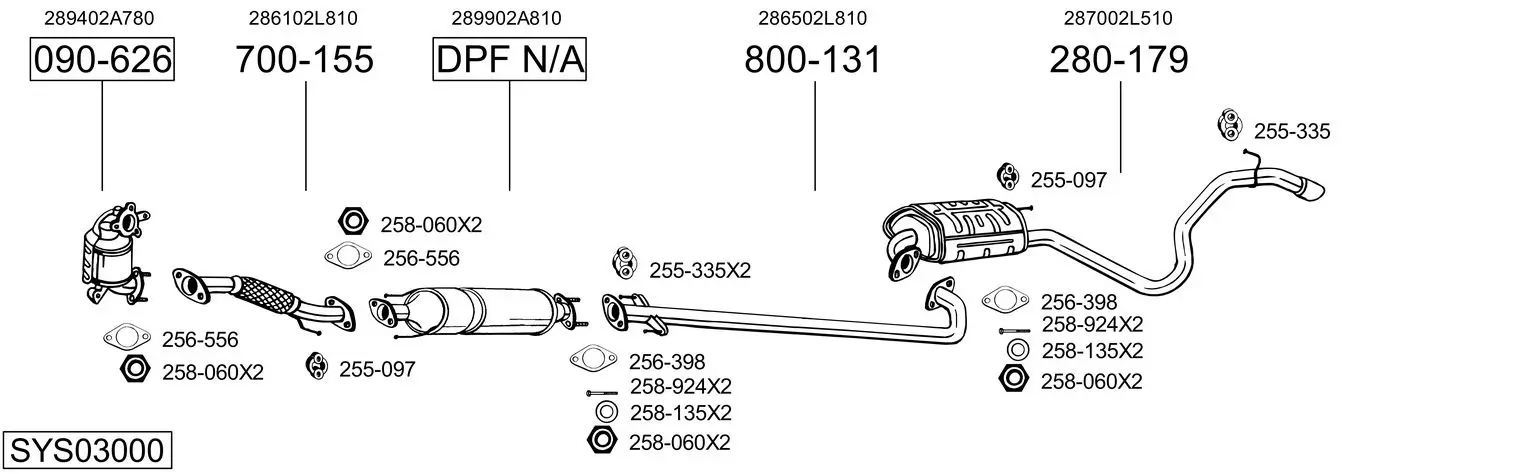 Изпускателна система BOSAL               