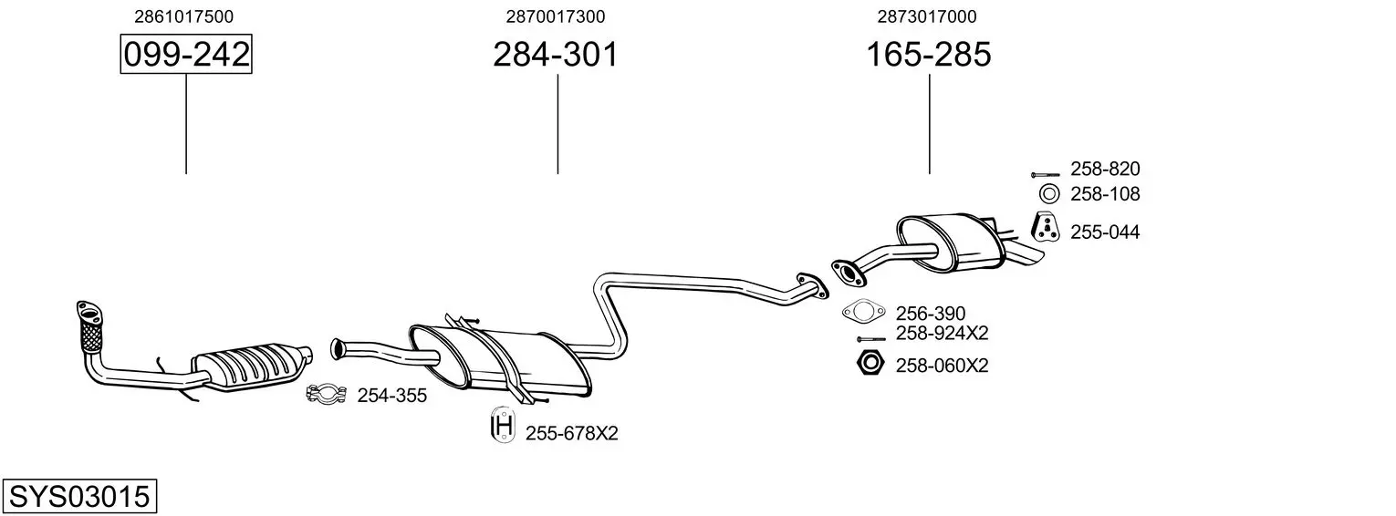 Изпускателна система BOSAL               