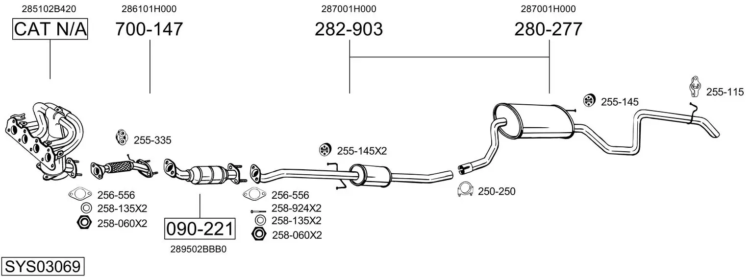 Изпускателна система BOSAL               