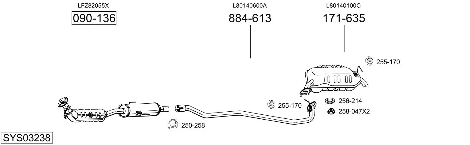 Изпускателна система BOSAL               