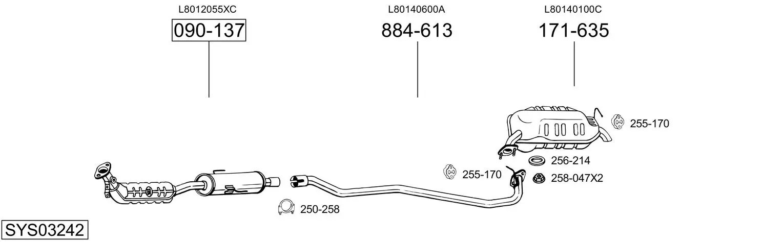Изпускателна система BOSAL               