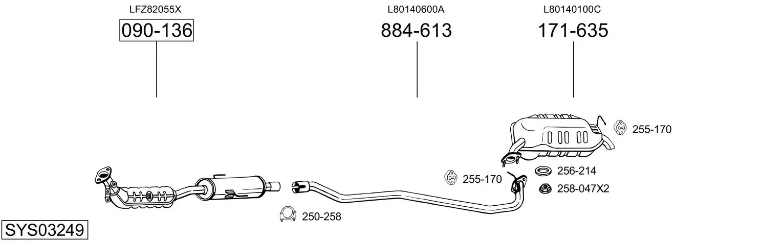 Изпускателна система BOSAL               