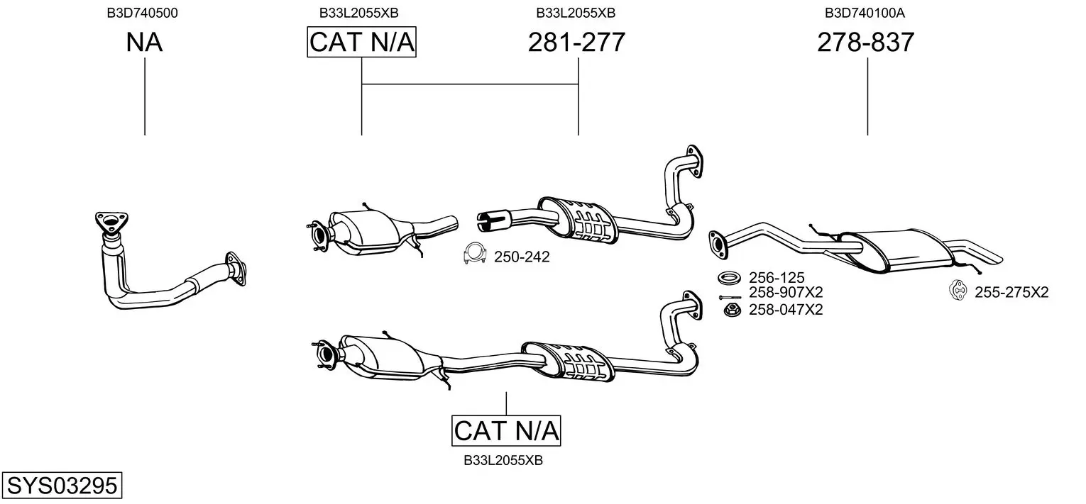Изпускателна система BOSAL               