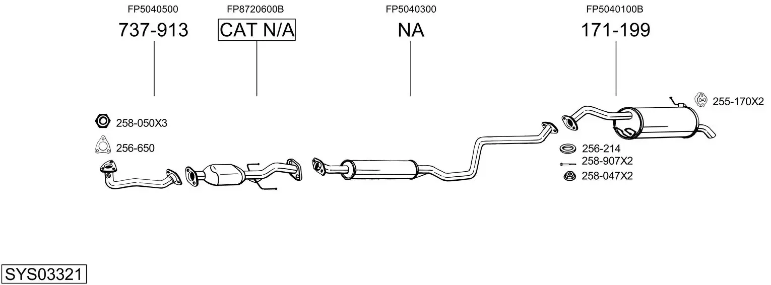 Изпускателна система BOSAL               