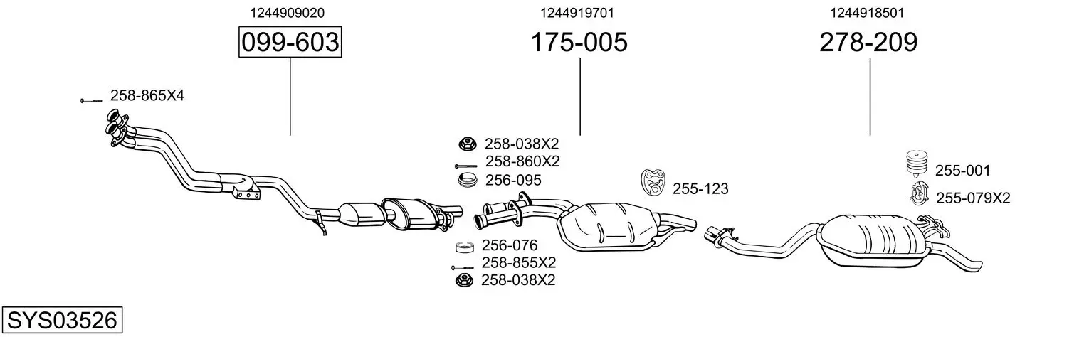 Изпускателна система BOSAL               