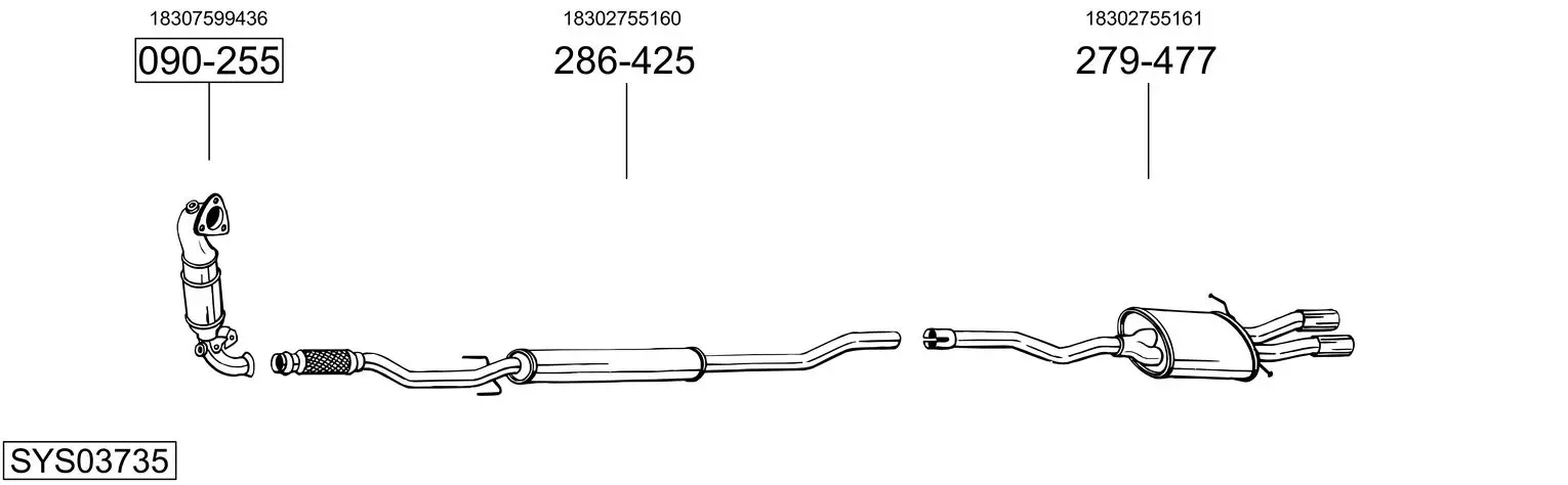 Изпускателна система BOSAL               