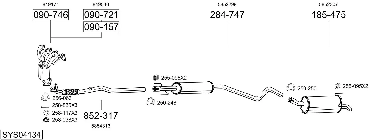 Изпускателна система BOSAL               