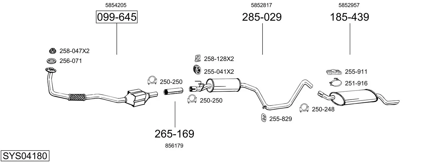 Изпускателна система BOSAL               