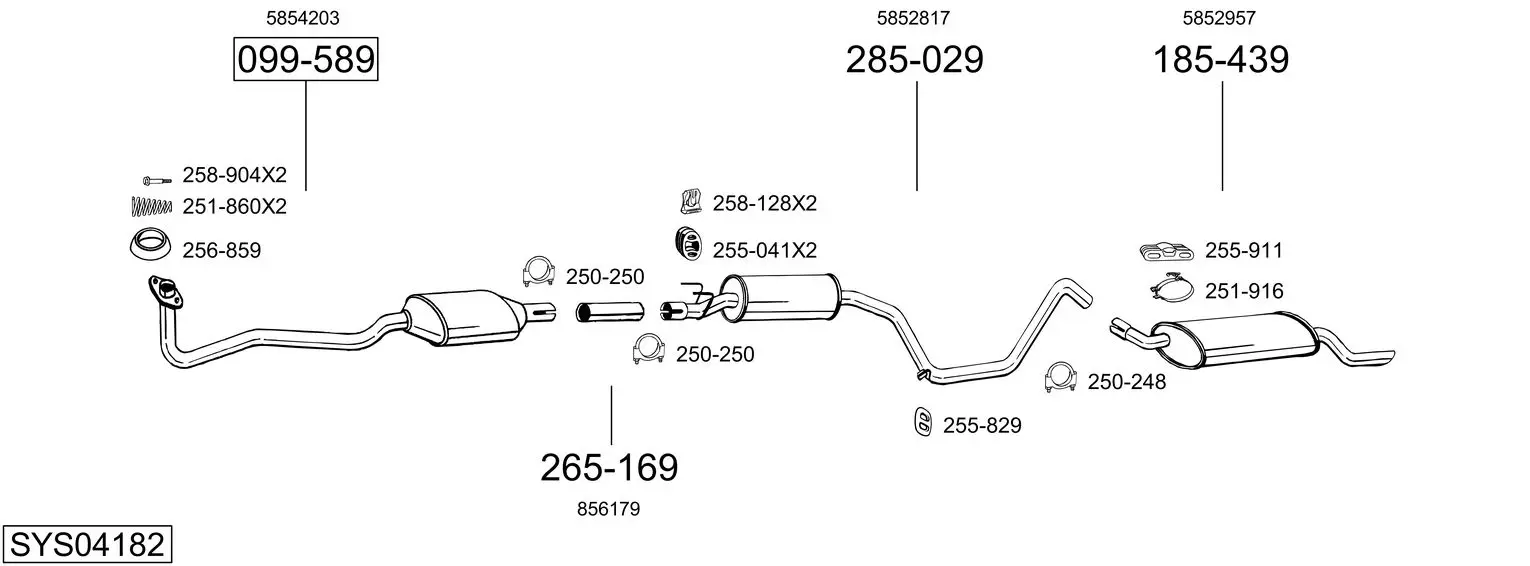 Изпускателна система BOSAL               