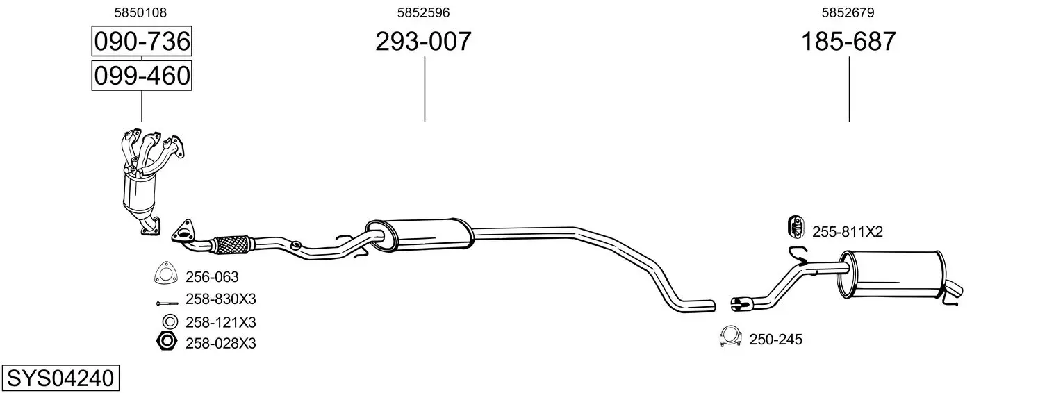 Изпускателна система BOSAL               