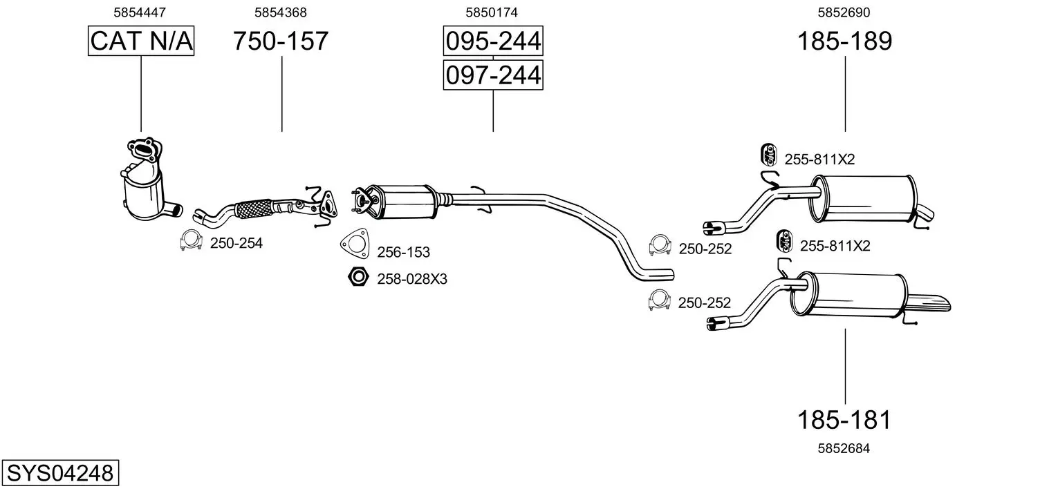 Изпускателна система BOSAL               