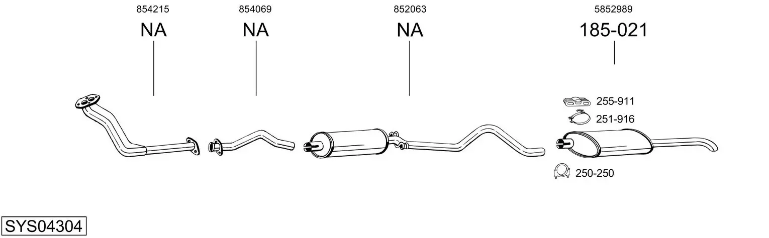 Изпускателна система BOSAL               