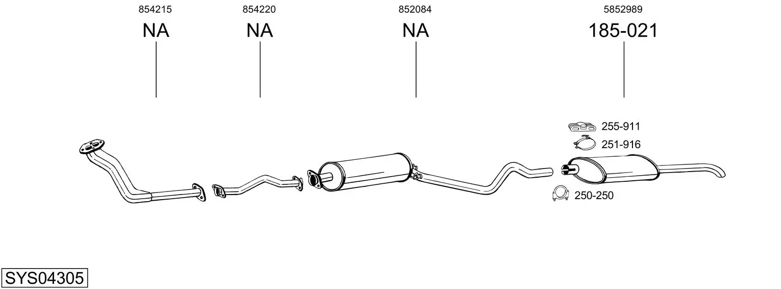 Изпускателна система BOSAL               