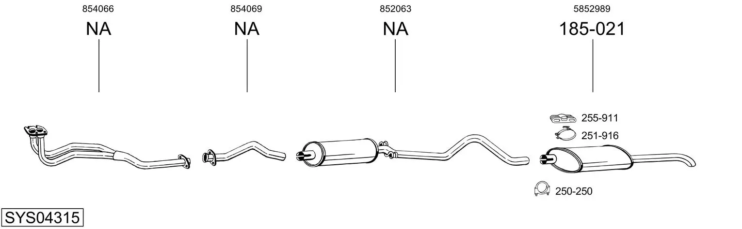 Изпускателна система BOSAL               