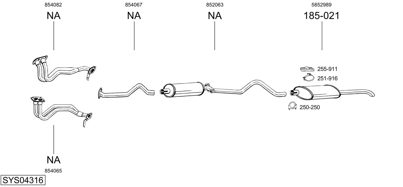 Изпускателна система BOSAL               