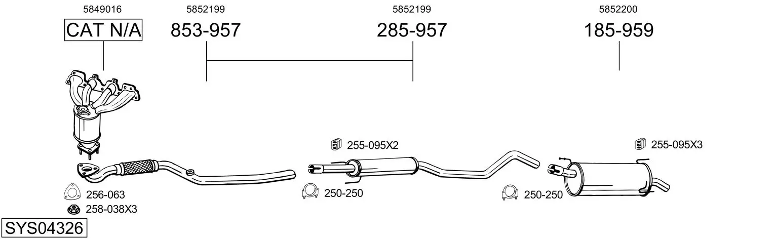 Изпускателна система BOSAL               