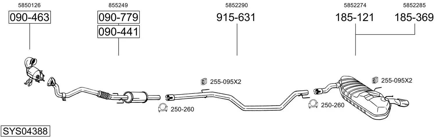 Изпускателна система BOSAL               