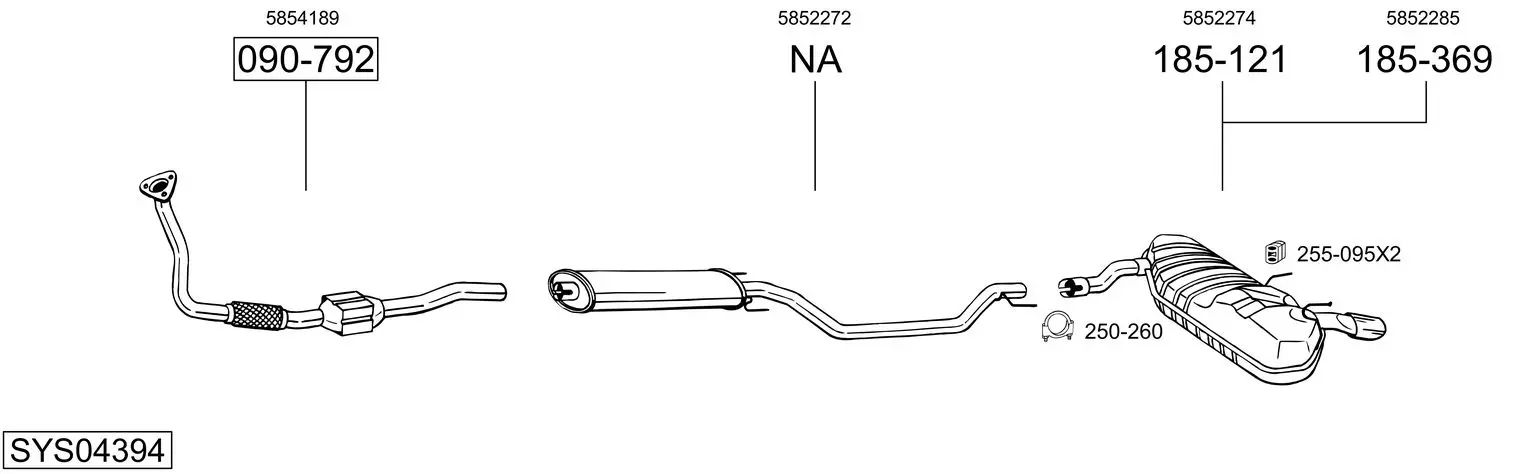 Изпускателна система BOSAL               