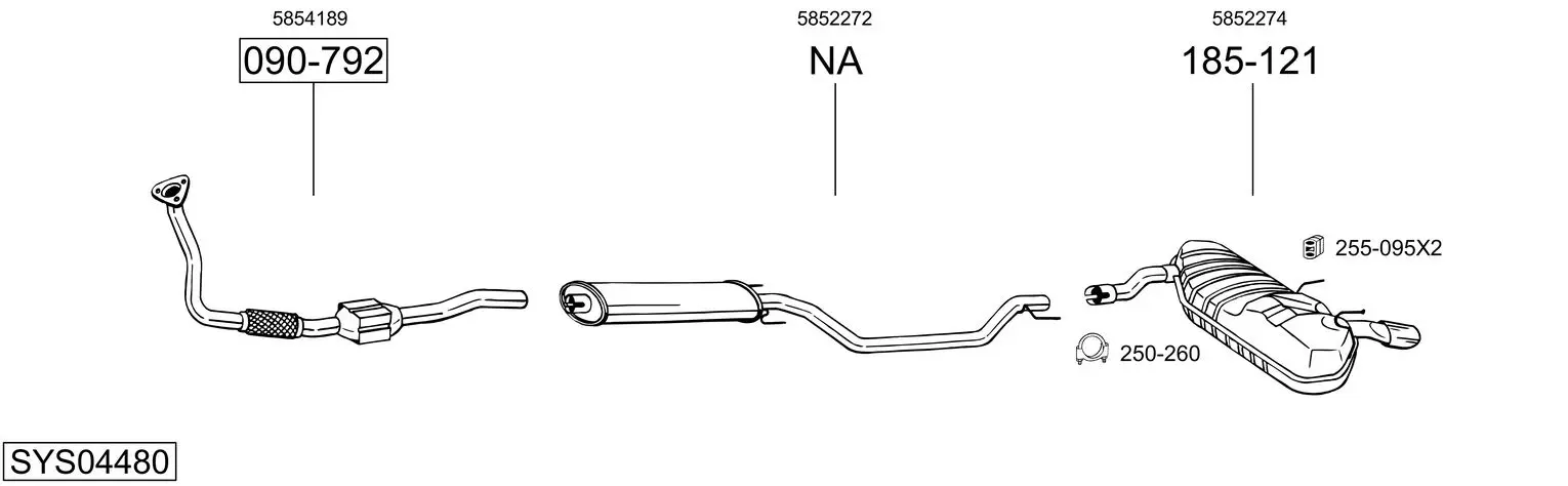 Изпускателна система BOSAL               