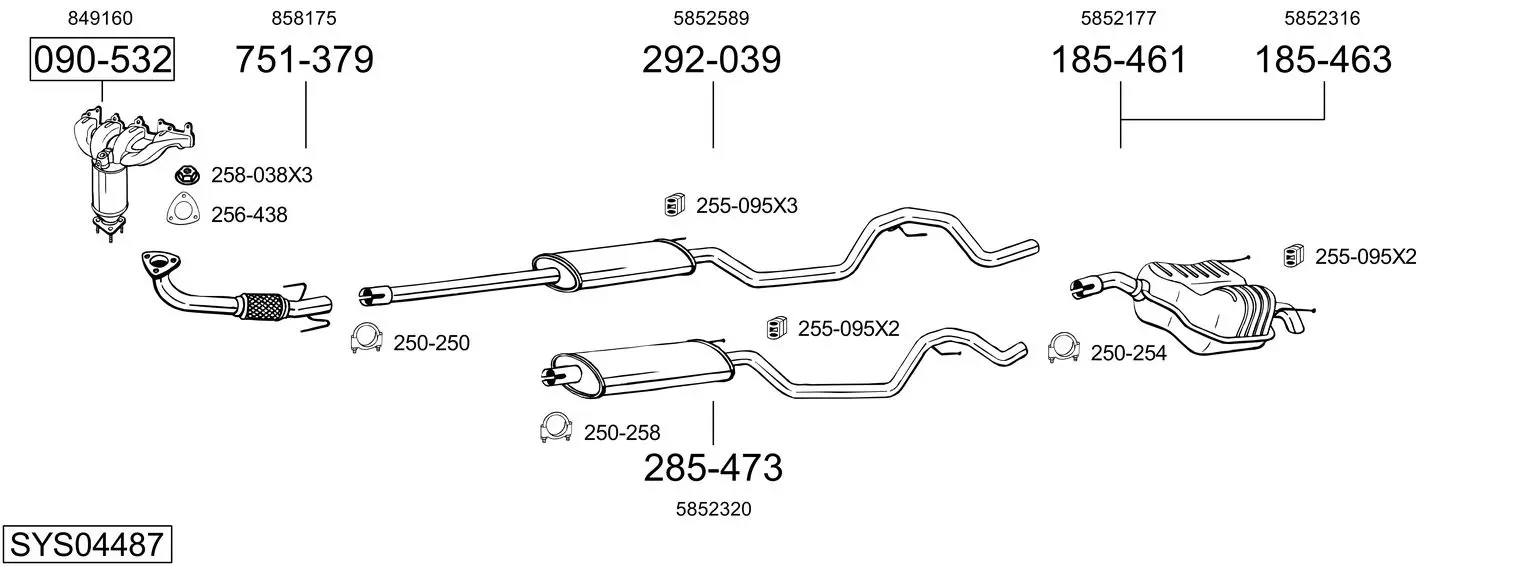 Изпускателна система BOSAL               