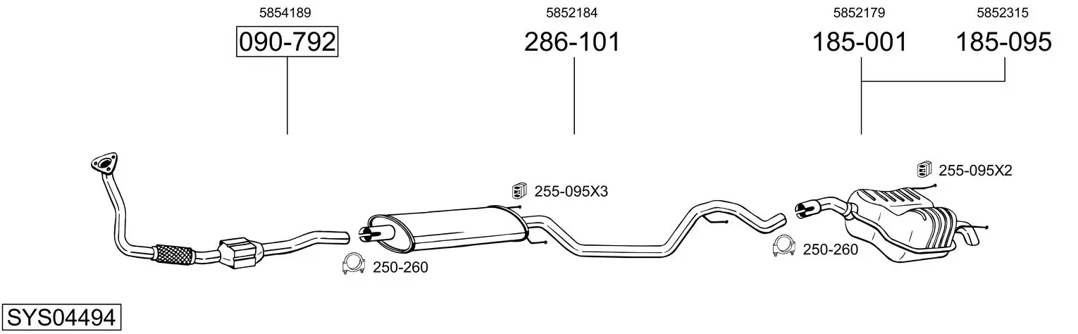 Изпускателна система BOSAL               
