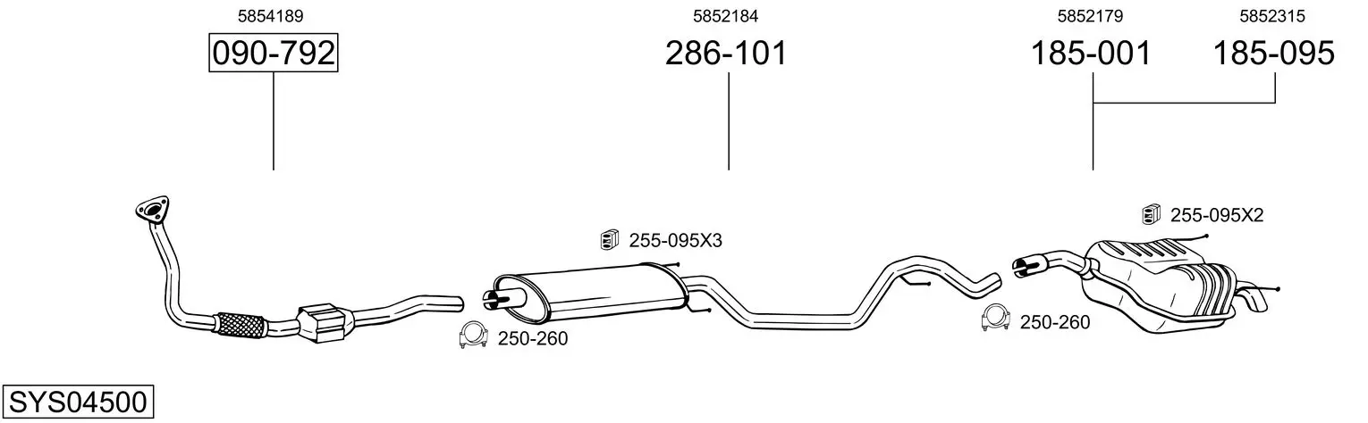 Изпускателна система BOSAL               