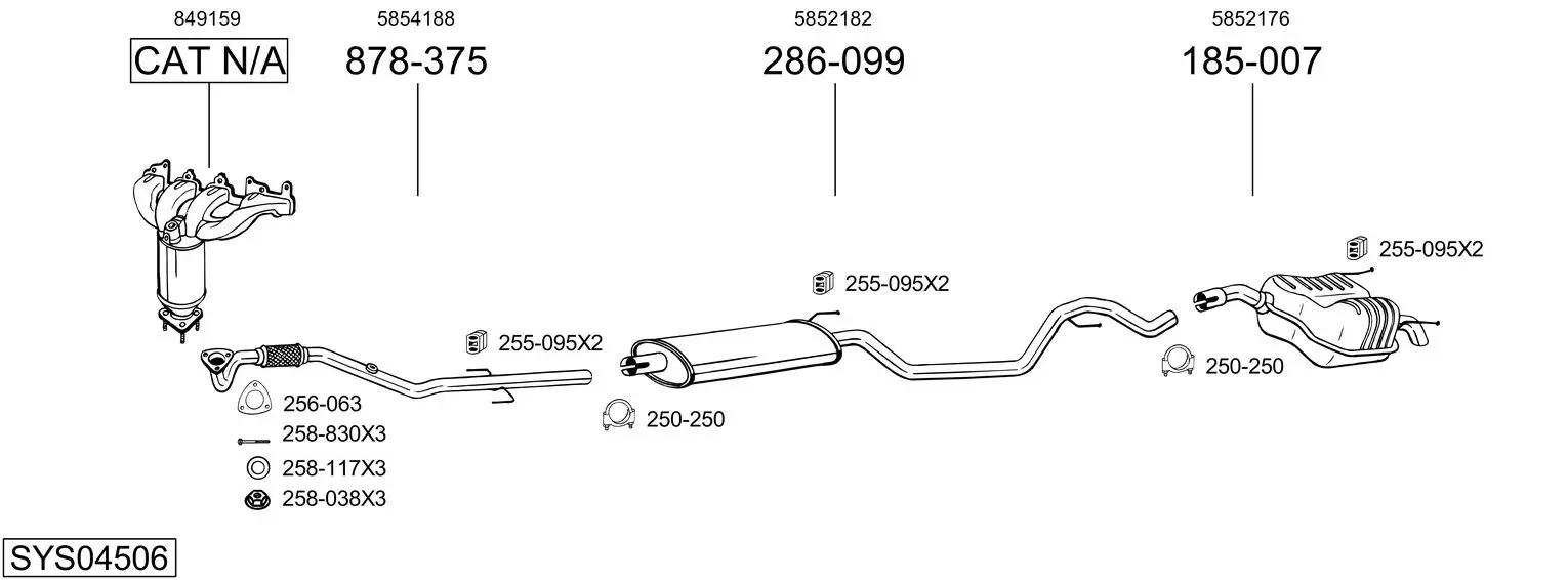 Изпускателна система BOSAL               