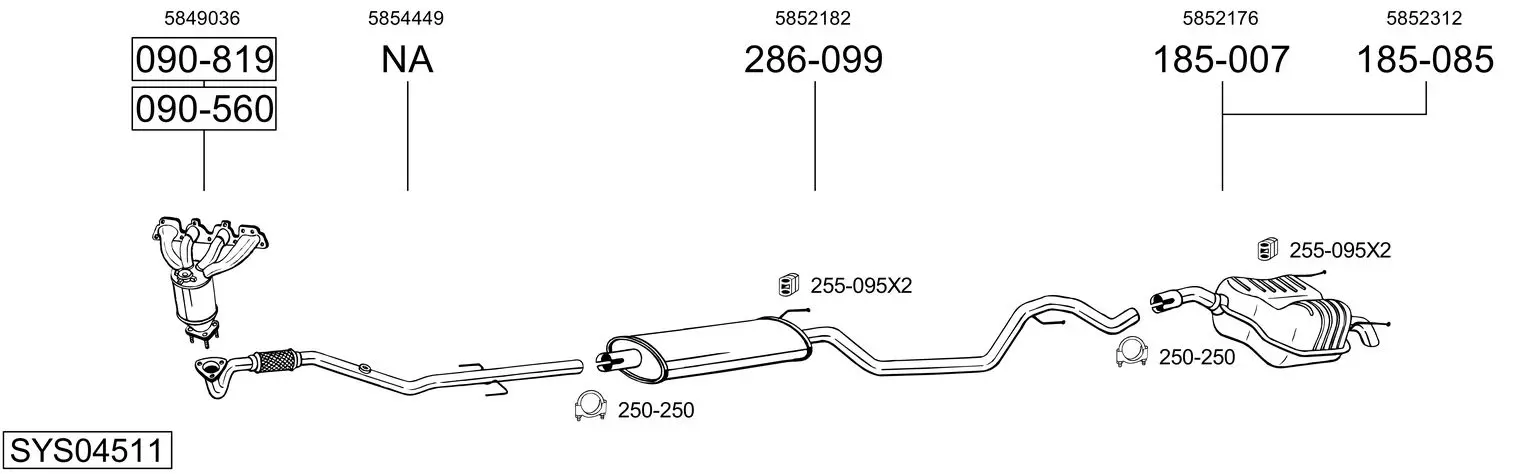 Изпускателна система BOSAL               