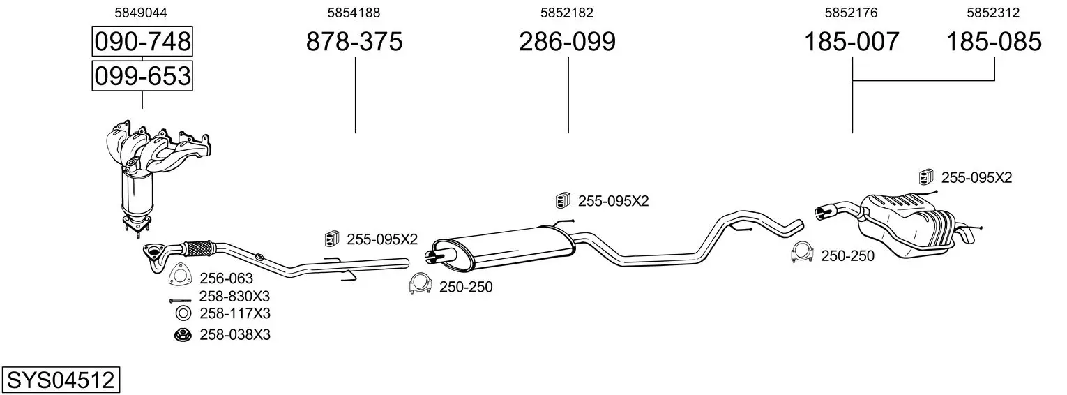 Изпускателна система BOSAL               