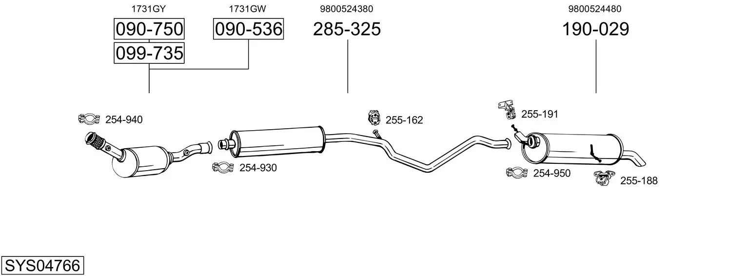 Изпускателна система BOSAL               