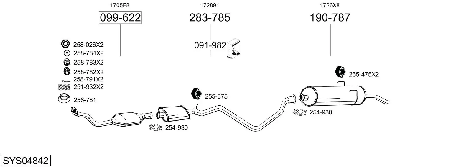 Изпускателна система BOSAL               